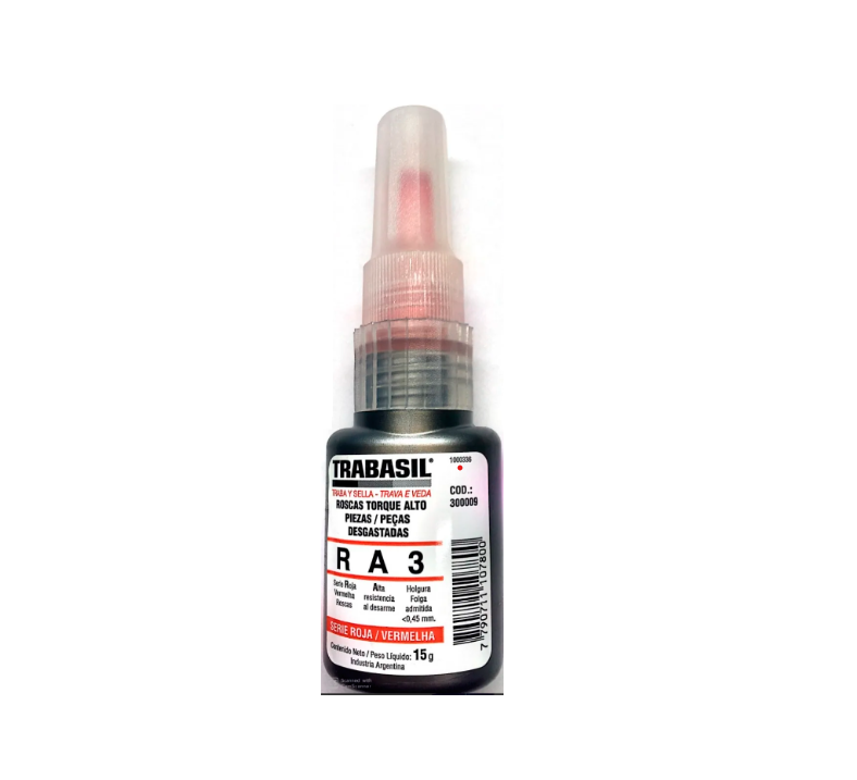 Adhesivo Rojo Ra3 15 Grs Alto Torque -- Trabasil