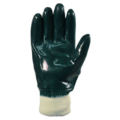Guantes Nitrilo Azul Medio Baño Puño Tejido T-10 Dps