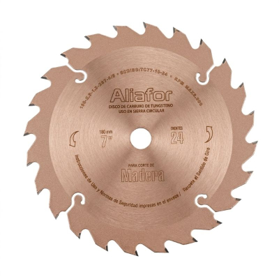 Disco Carburo Tungsteno P/Madera -- Aliafor