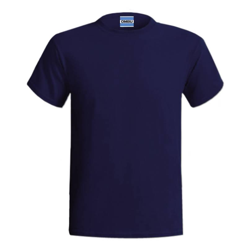 Remera Azul Cuello Redondo Algodón T-S/Xl Ombu
