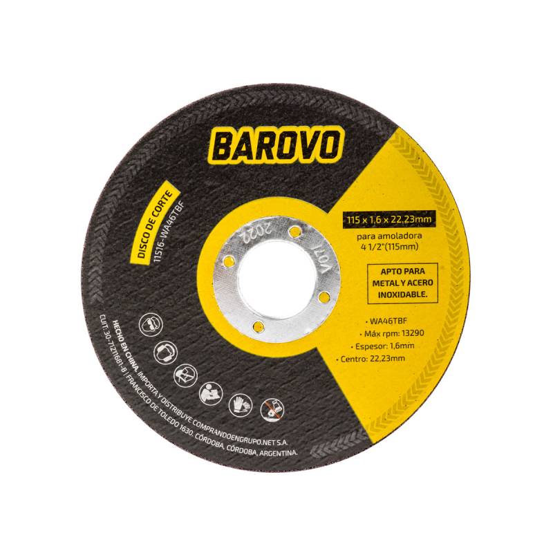 Disco De Corte 178X1.6 X22 Barovo